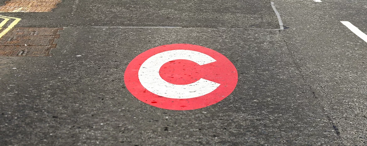 C congestion zone sign