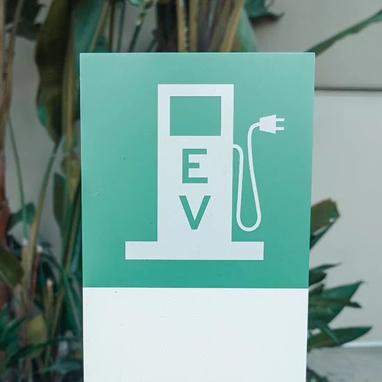 EV sign